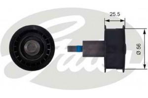 Gates Τροχαλία παρέκκλισης, οδοντ. Ιμάντας - T42048