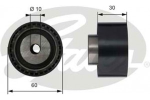 Gates Τροχαλία παρέκκλισης, οδοντ. Ιμάντας - T42070