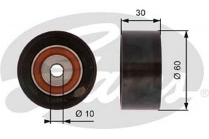 Gates Τροχαλία παρέκκλισης, οδοντ. Ιμάντας - T42162