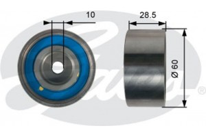 Gates Τροχαλία παρέκκλισης, οδοντ. Ιμάντας - T42226