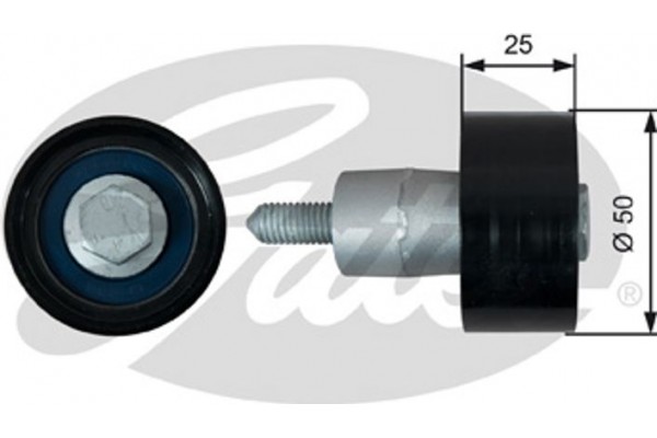 Gates Τροχαλία παρέκκλισης, οδοντ. Ιμάντας - T42317