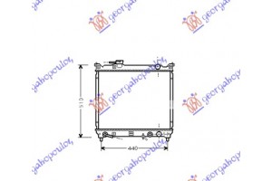 Ψυγειο 1,6 16V+A/C (42,5x49) (ΠΑΡ.Σ/Ο) Α/Τ Suzuki Vitara 2D 89-05 - 010006320