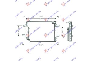 Ψυγειο A/C -93 Για Ολα (43.7x33.5x2.6) Suzuki Vitara 2D 89-98