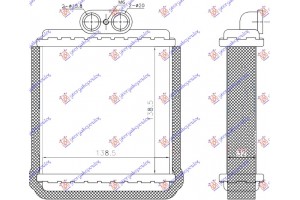 Ψυγειο Καλοριφερ (BR) (140x140x32) 91- Suzuki Vitara 2D 89-05 - 010006500