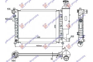 Ψυγειο Νερου (39x32) (ΤΑΠΑ ΚΟΥΜΠΩΤΗ) Peugeot 106 96-03 - 010606300
