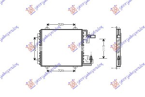 Ψυγειο A/C (39x38) Renault Express 95-98 - 073006400