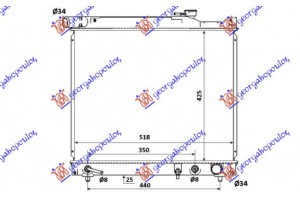 Ψυγειο 2.0 Tdi (42x52x25) AYTOM. (AN/KYK Suzuki Grand Vitara 99-05 - 010806310