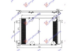 Ψυγειο A/C 1.6-2.0-2.5cc (47,5x33x1.8) Suzuki Grand Vitara 99-05 - 010806400