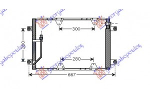 Ψυγειο A/C 03-05 (57,5x38x1.6) 2.0TDi Suzuki Grand Vitara 99-05 - 010806410