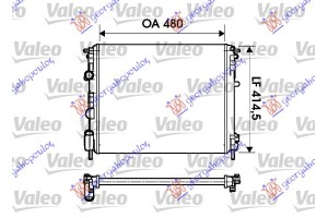 Ψυγειο Χ/ΒΒ-Χ/ΣΩΛ (ΣΥΡ-ΒΕΝ) (48X41) (VALEO) Renault Clio 01-06/CAMPUS 04-/THALIA 01- - 011306350