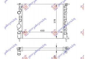 Ψυγειο ΒΕΝΖ-A/C (43x38) Χ/ΒΒ(ΒΙΔ.ΒΕΝ) Renault Clio 98-01 - 010906370