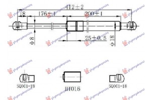 ΑΜΟΡΤΙΣΕΡ ΜΠΑΓΚΑΖ RENAULT CLIO 98-01