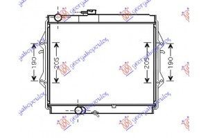 Ψυγειο Νερου 2,4D(45x52,5x3,5)(ΕΝΙΣΧΥΜEN Toyota HI-LUX (LN 145) 2WD 98-01 - 011006315