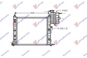 Ψυγειο ΒΕΝΖ/DIES Αyτ -A/C(57x56) Behr Mercedes Vito (W638) 96-04