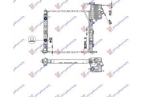 Ψυγειο BENZ/DIES.ΜΗΧ/ΑΥΤ.+Α/C(57x56) Mercedes Vito (W638) 96-04 - 011206340