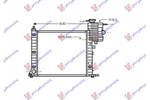 Ψυγειο 99-03 2.2CDI Μχ +AC (57x56) Behr Mercedes Vito (W638) 96-04