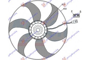 Βεντιλατερ Ψυγειουκομπλε ΒΕΝΖ-ΠΕΤΡ Mercedes Vito (W638) 96-04 - 011206440