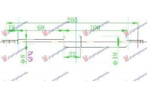 Αμορτισερ Μπαγκαζ (205L-700N) Mercedes Vito (W638) 96-04 - 011208325