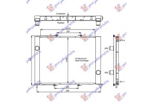 Ψυγειο ΝΕΡΟΥ+A/C(ΕΝΣΩΜ)1.5DCI K9K700/704 Renault Clio 01-06/CAMPUS 04-/THALIA 01- - 011306360