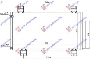 Ψυγειο A/C 2.2 Cdti (68,5x37x1,6) Honda Accord 08-15 - 011806400