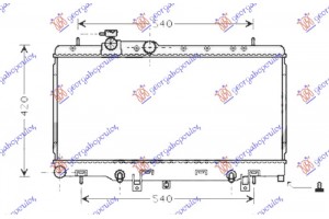 Ψυγειο Νερου 1.6-2.0-2.5 Βενζινη +/-A/C Αυτοματο (340x692x16) (ΑΝΟΙΚΤΟ ΚΥΚΛΩΜΑ) Subaru Impreza 01-08 - 011906315
