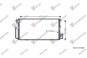Ψυγειο A/C 00-02 2.0 Wrx (65x31x16) Subaru Impreza 01-08 - 011906410