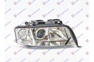 Φανος Εμπρος & ΗΛΕΚ. 02- (Ε) (DEPO) Δεξια Audi A6 97-04 - 012205171
