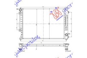 Ψυγειο 2.7 i24V - 2.5TDi (63x45x30) Μ/T Audi A6 97-04 - 012206330