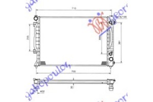 Ψυγειο 2.5 Tdi (63x45x30) A/T Audi A6 97-04 - 012206335