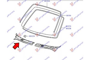 Δεξια Τροπετο Υαλοκαθαριστηρων (ΠΛΑΣΤΙΚΟ ΚΟΜΜΑΤΙ) Hyundai Atos 97-00