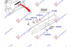 Πλαστικο ΟΠ.ΠΟΡΤΑΣ (Γ) Hyundai Atos 97-00
