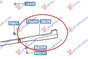 ΠΛΑΣΤ. Καλυμμα Μαρσπιε Πισω (Γ) Δεξια Hyundai Atos 97-00 - 012406571
