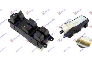 Διακοπτης ΠΑΡΑΘ. ΕΜΠ. (Τετραπλός) (ΜΟΝΗ ΦΙΣΑ) (16pin) Αριστερα Nissan P/U (D22) 2WD-4WD 98-01 - 013107174