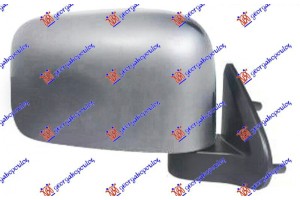 Καθρεφτης ΗΛ. Χρωμιο (4ΠΟΡΤΟ/ΔΙΠΛΟΚ) (CONVEX GLASS) Δεξια Nissan P/U (D22) 2WD-4WD 98-01 - 013107506