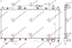 Ψυγeio 1,6-1,8CC +/-AC -00 (32,5x66) Π/Ο (KOYO) Toyota Avensis (T22) 97-03 - 013206305