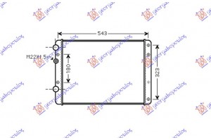 Ψυγειο Για Ολα +/-A/C (49,8x37,7) VW Lupo 98-05