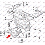 Ποδια Μηχανης Πλαστικη Βενζινη -03 Alfa Romeo 166 98-07 - 014200830