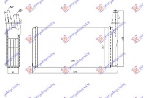Ψυγειο Καλοριφερ (M) (280x157x42) Lancia Kappa 96-00 - 460806500