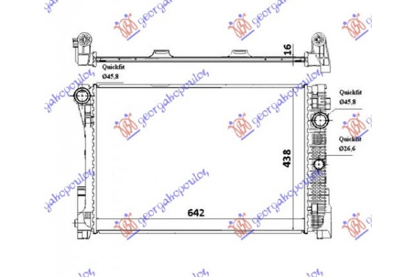 Ψυγ 1,8-2,5-3,016V-24V-2,2CDi(64x45x26)M Mercedes C Class (W204) 07-11 - 014306310