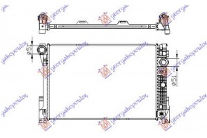 Ψυγειο ΝΕΡΟΥ1,8-2,5-3,0i16V 24V Αυτοματο (64x43) (KOYO) Mercedes C Class (W204) 07-11 - 014306315