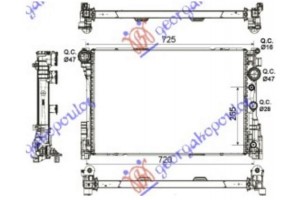 Ψυγειο Νερου 3.0-3.5 Βενζινη - 2.1-2.2-3.0 Cdi Πετρελαιο ΜΗΧΑΝΙΚΟ/ΑΥΤΟΜΑΤΟ (640x430) (KOYO) Mercedes C Class (W204) 07-11 - 014306335