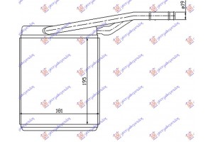 Ψυγειο Καλοριφερ (BR) (195x180x32) Ford Focus 98-04 - 014706500