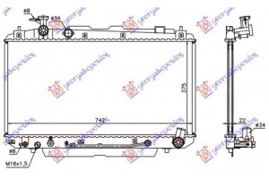 Ψυγειο 2,0 16V (37,5x73,8x16) Aytom (KOYO) Toyota Rav 4 (XA20) 00-05 - 014806315