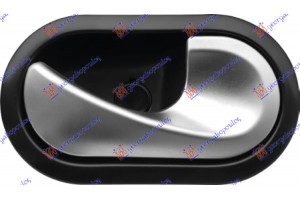 Χερουλι Πορτας ΕΜ/ΟΠ ΑΣΗΜΙ/ΜΑΥΡΟ Εσω Δεξια Dacia Sandero 08-12 - 015007871