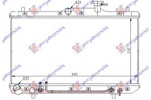 ΨΥΓ1.3-1.5-1.6 A/T +/-A/C(33.5x64.5 Hyundai Accent Sdn 99-02 - 015506310
