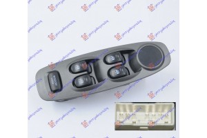 ΔΙΑΚΟΠΤΗΣ ΠΑΡΑΘ. ΕΜΠ. (Τετραπλός)(11pin) ΑΡ HYUNDAI ACCENT 99-02