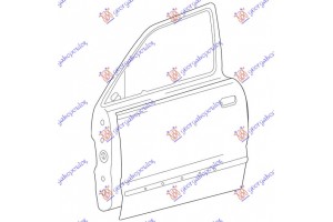 Πορτα ΕΜΠΡΟΣ3Π (Γ) Αριστερα Hyundai Accent H/B 99-02 - 015601432