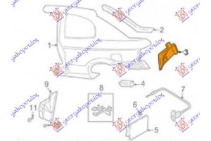 Δεξια Φανοστατης Πισω Hyundai Accent H/B 99-02
