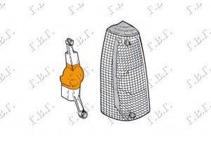 Δεξια Πλαστικο Φλας Λευκο Lancia Y10 84-91