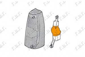 Αριστερα Πλαστικο Φλας Λευκο Lancia Y10 84-91